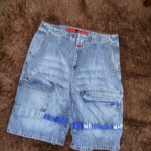Marithe Francois Girbaud Denim Cargo Shorts